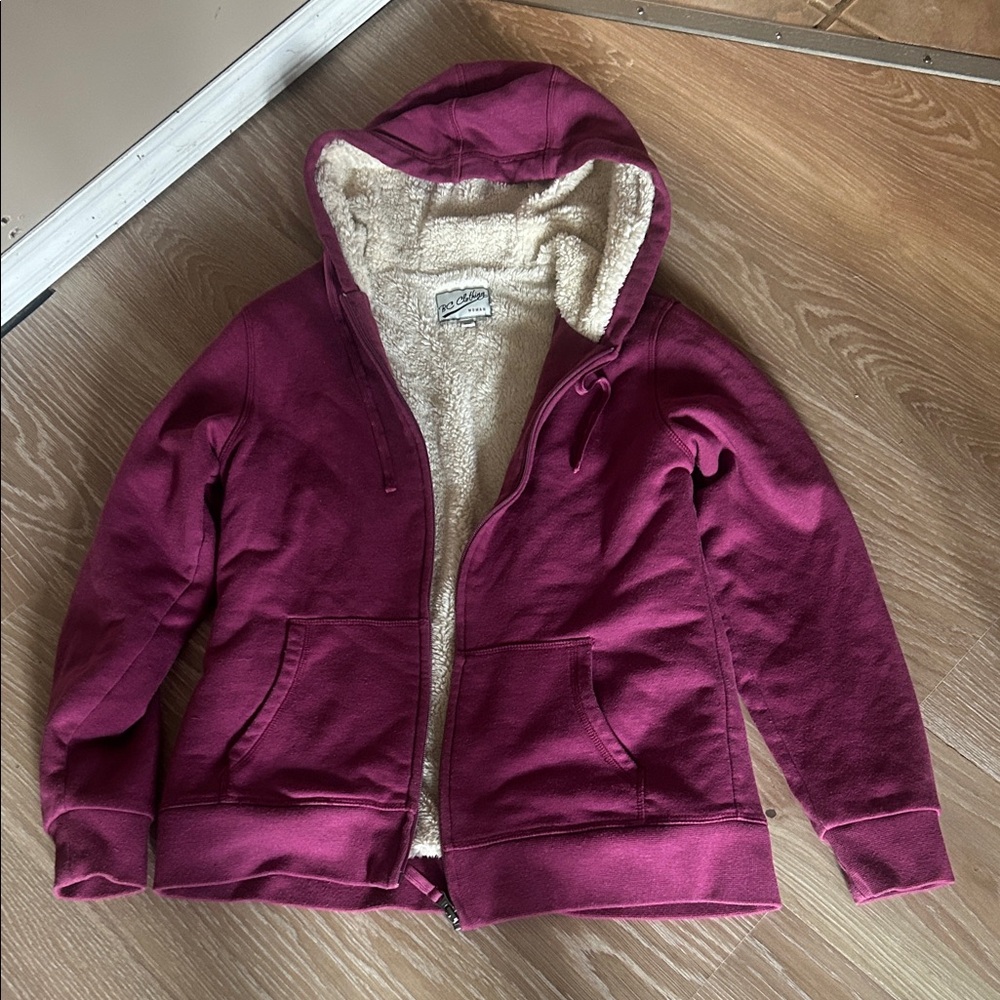 Women's Burgundy Hoodie Sweater
